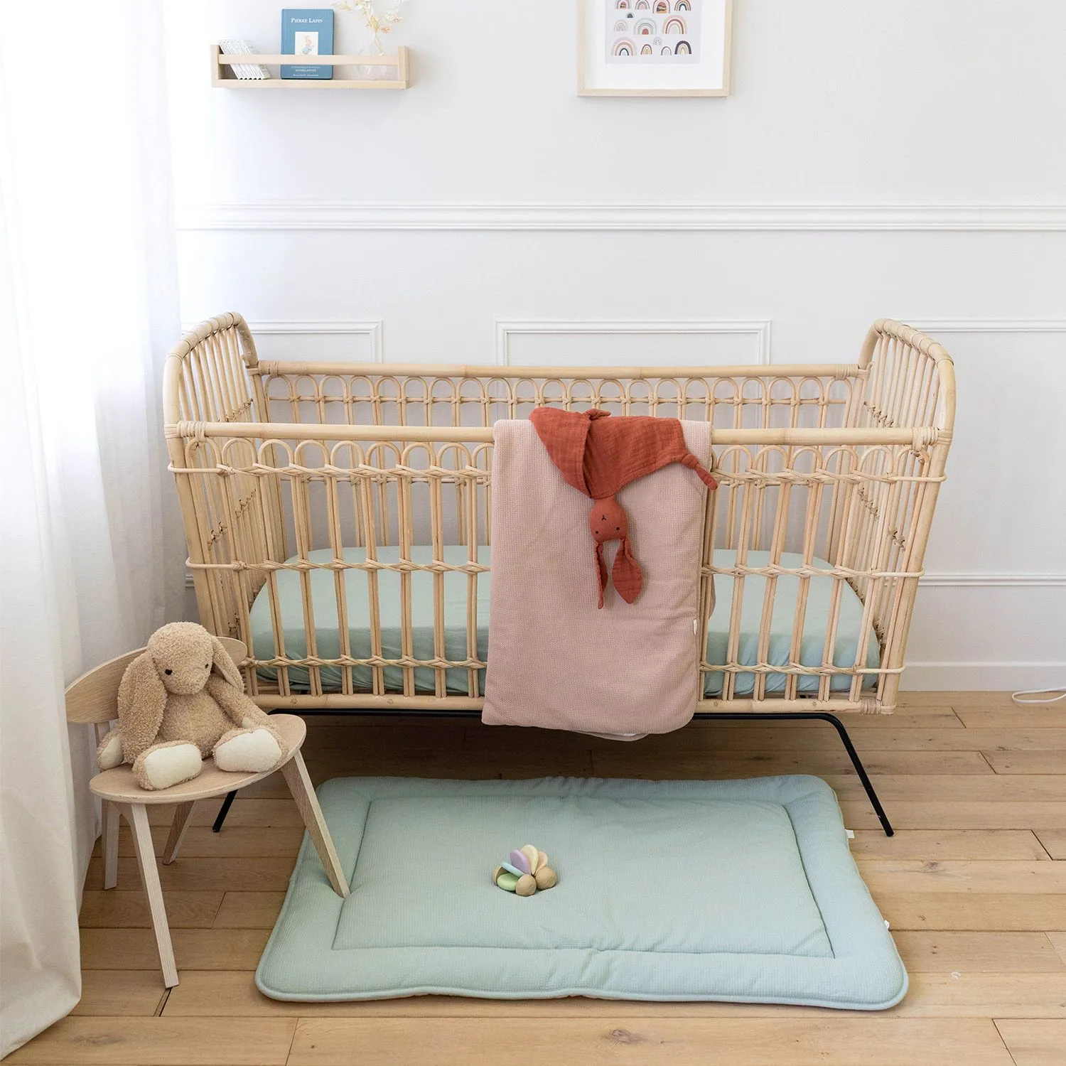 Drap-housse pour lit bébé 60 x 120 cm